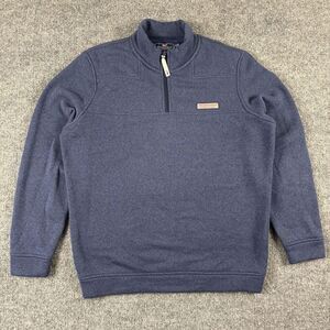 COPY - Vineyard Vines Mens Size Medium 1/4 Zip Blue Sweatshirt Pullover